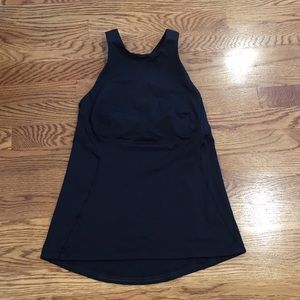 Lululemon Athletica High Neck Tank in Black